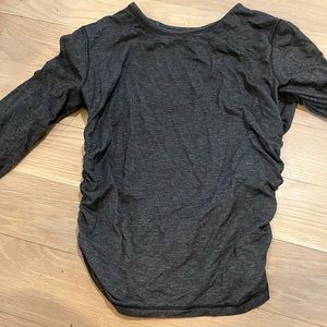 lululemon basic crop top\ cinched waist
